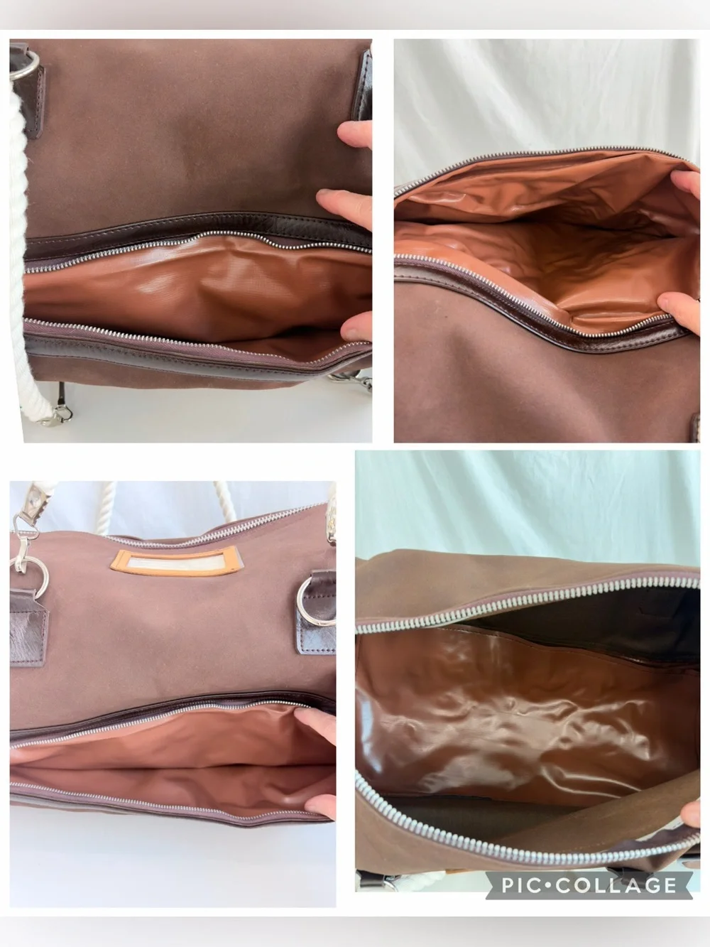 1970s “Buddy Bag” Convertible Brown Canvas Duffel Backpack Weekender Tote NOS